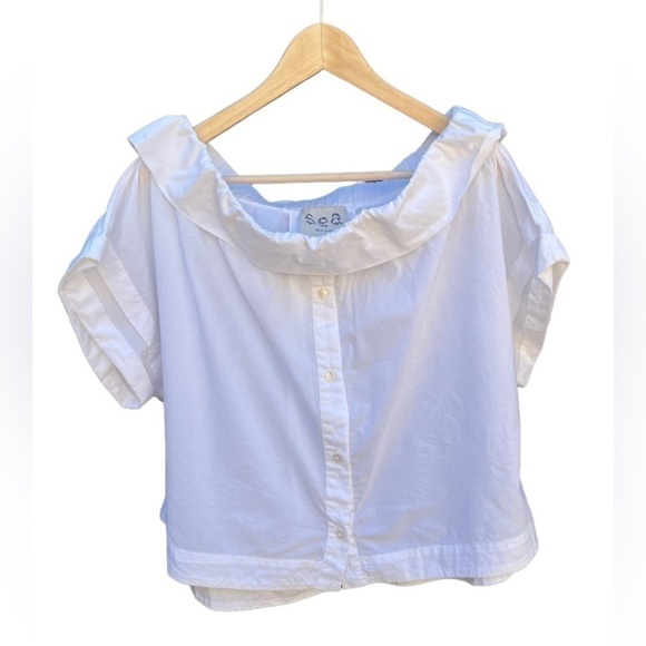 SEA NY white top size 10/M
